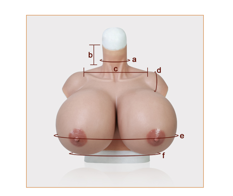 Super-large silicone breast X cup